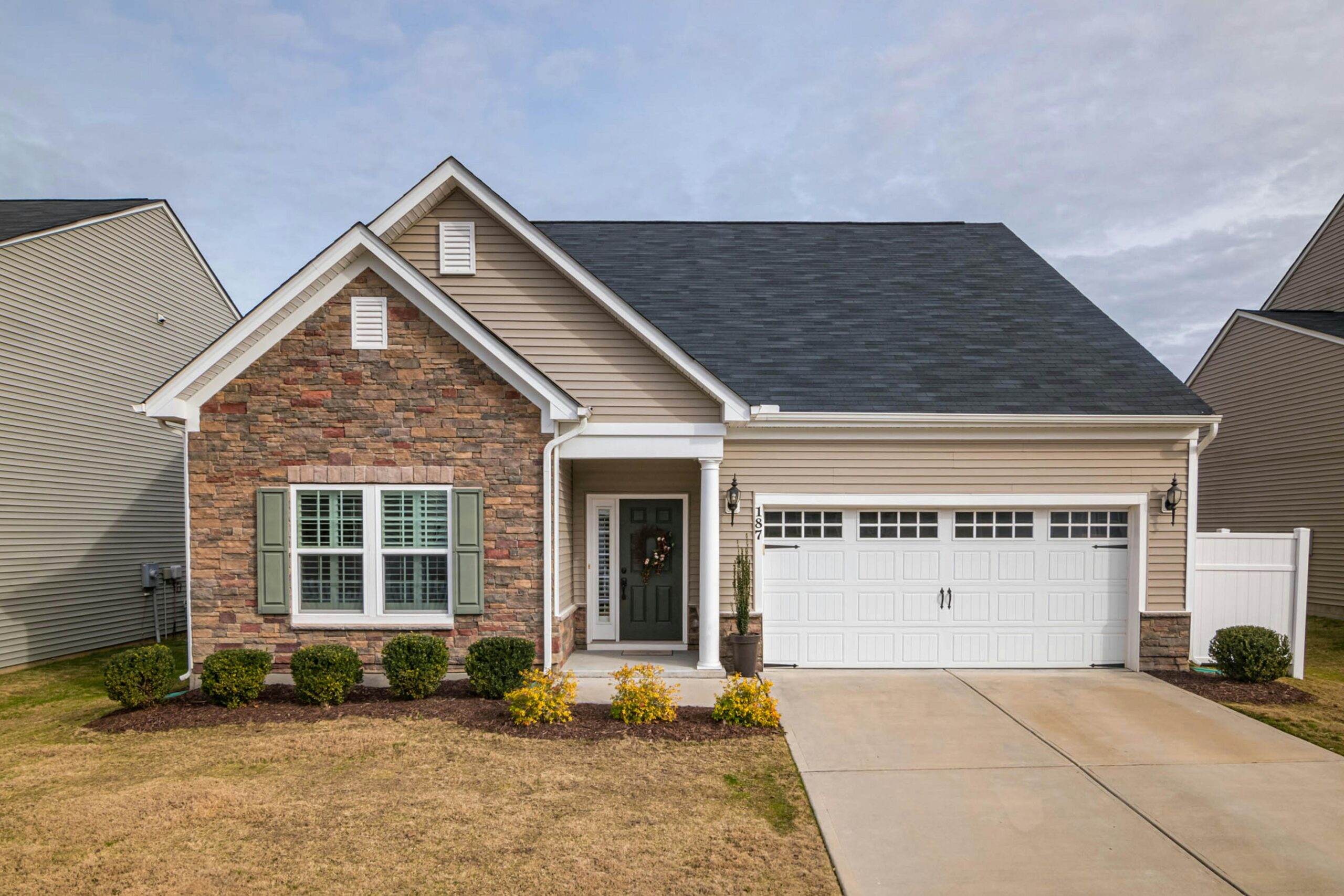 Modern front door installation