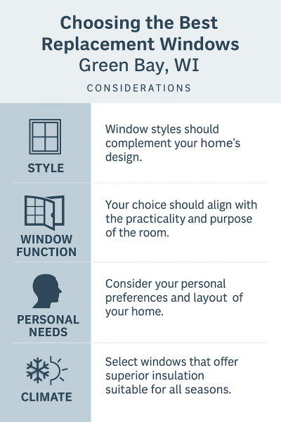 WIndow Replacement Green Bay WI Infographic